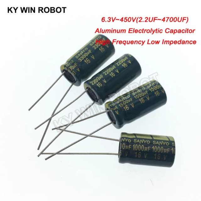 10V 16V 25V 35V 50V 400V 高周波低 ESR アルミコンデンサ 100UF 220UF 330UF 470UF 680UF 1000UF 1500UF 2200UF 3300UF