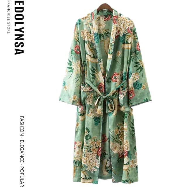 2020 ボヘミアンプリント夏のビーチウェア服ロング着物カーディガンプラスサイズの綿チュニック女性トップスとブラウスシャツ A147