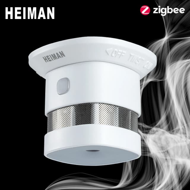 HEIMAN Zigbee 3.0 火災警報器煙探知器スマートホームシステム 2.4GHz 高感度安全防止センサー送料無料