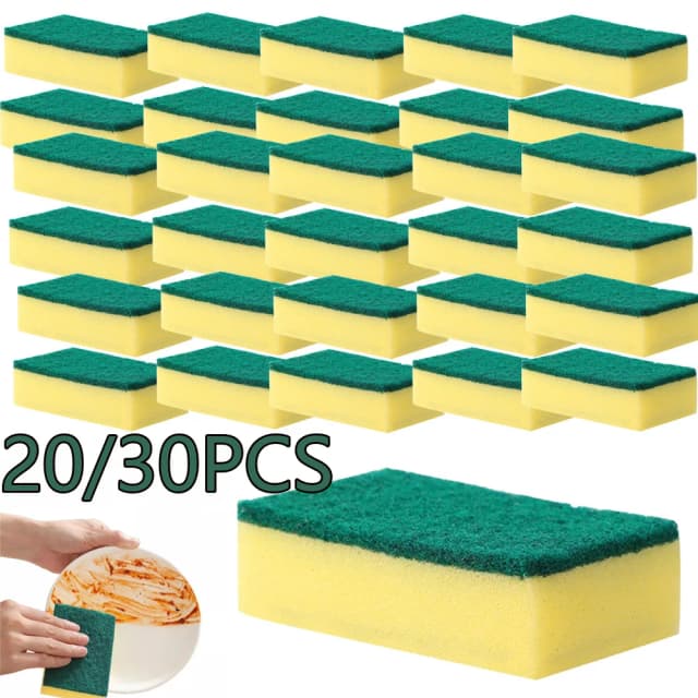 20/30 pçs esponja de lavar louça cozinha nano esmeril magia limpo esfregar pote ferrugem manchas foca esponja remoção kit limpeza escova esponjas