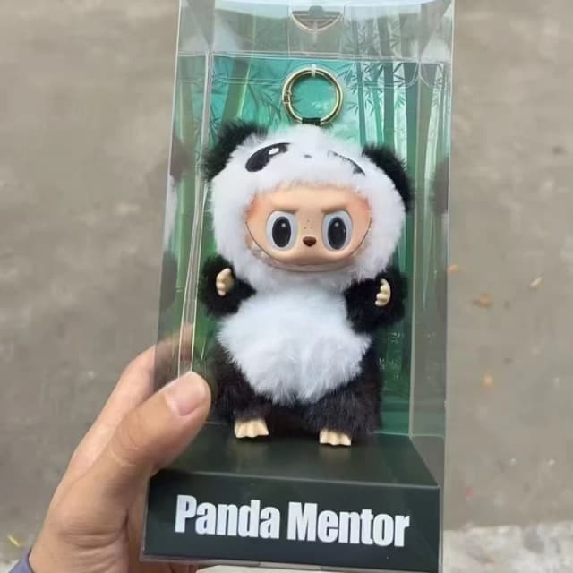 パンダ映画シリーズビニール人形,ラブ,かわいい流行のオーナメント,キーホルダーコレクション,高品質の1:1レプリカ,ブラインドボックス,誕生日プレゼント