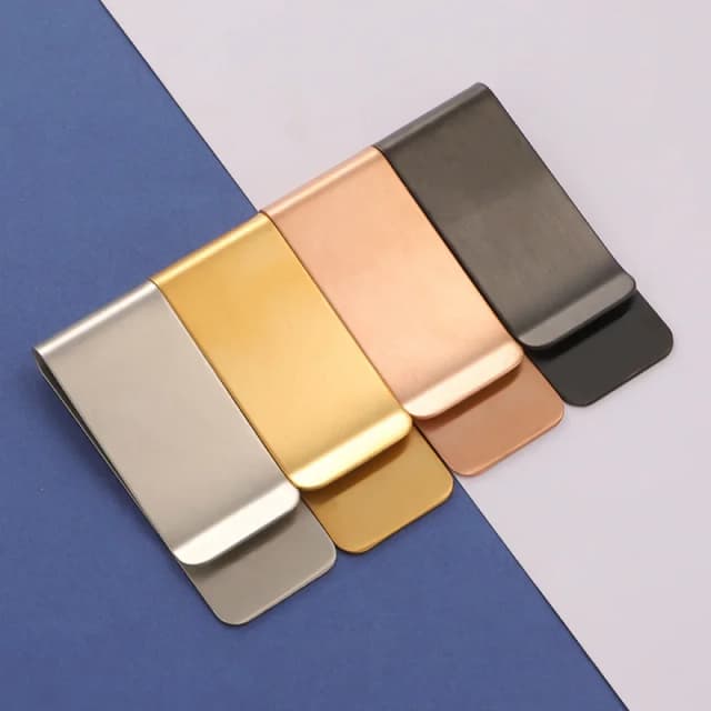 1 個の金属製ペーパークリップ、ノートブック用ブックマークツール、ステンレス鋼と真鍮素材のブックペーパークリップ