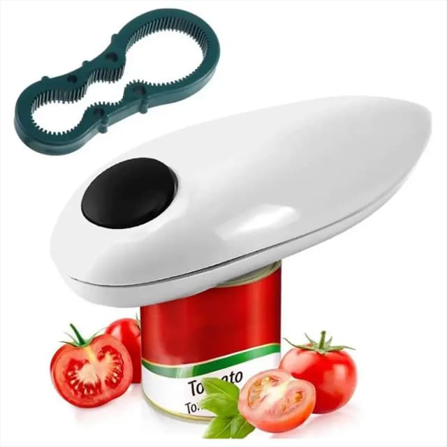 電動缶切り 簡単に缶やボトルを開けることができます 無料の8文字ボトルオープナー (単三電池2本をご持参ください)