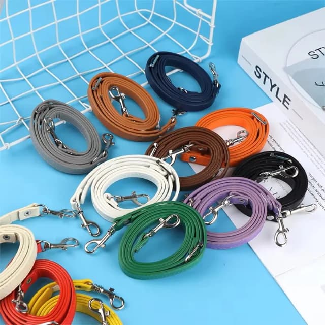120 センチメートルバッグストラップ Pu レザーショルダーバッグストラップバッグハンドル DIY 交換財布ハンドルシルバーバックルハンドバッグベルトストラップバッグ