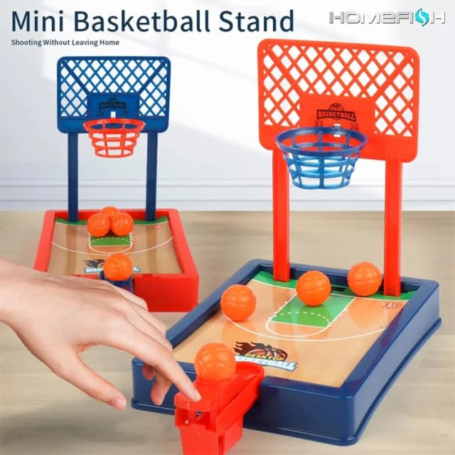 バスケットボールゲーム。屋内または屋外用のミニデスクトップ卓上ポータブル旅行またはオフィスゲームセット。 楽しいスポーツノベルティおもちゃやギフト