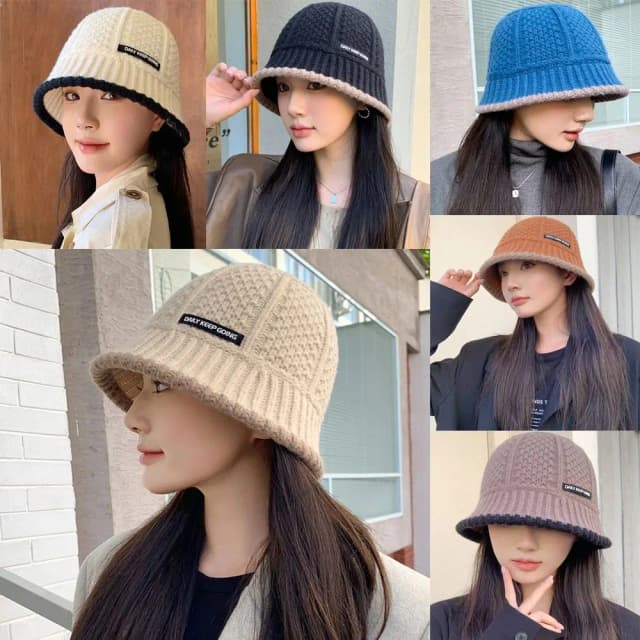 女性のためのレトロなニットビーニーハット、女性のための多用途のキャップ、耐寒性と暖かい、女性のためのファッショナブルな漁師の帽子、秋と冬