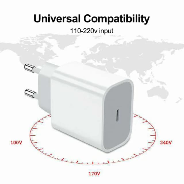Für iphonePD 20W USB Telefon Ladegerät Schnelle Ladegerät für iPhone iPad Samsung OnePlus Wand Schnell Lade Adapter Rollenmaschinenlinie Typ C Kabel EU/Us-stecker