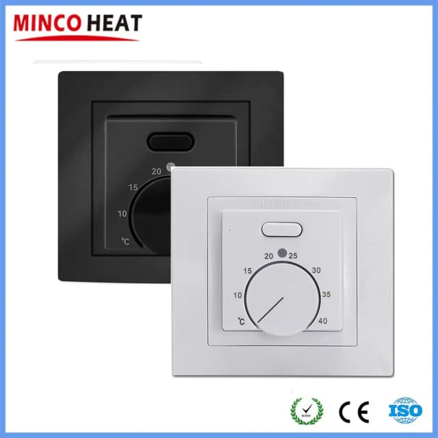 MINCO HEAT 電気 MK05 ルームサーモスタット 220V 16A 温度コントローラー床下暖房システム用