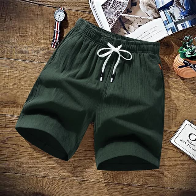 100% コットンカーゴショーツ,カジュアルビーチショーツ,単色,夏,男性用リネンボーダー,サイズM-9XL