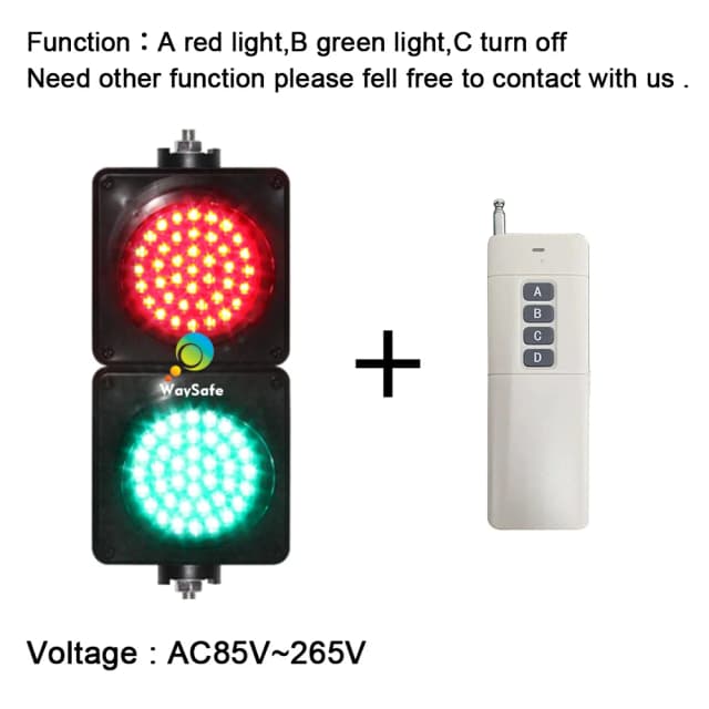 リモートコントロール交通信号 100 ミリメートル赤緑色レンズ駐車場と倉庫のための新しいデザインの駐車管理システム
