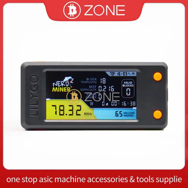 NerdMiner V2 73Kh/s 賞 3.125 親指マイクロ ビットコイン マイニング マシン ビットコイン ソロ マイナー 暗号通貨マイナー