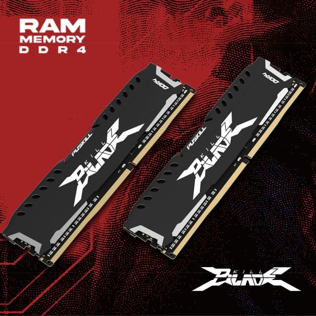 Puskill-デスクトップサーバーメモリ,冷却ベスト,ddr4 ram,16gb,8gb,1.2v,3200mhz,2666mhz