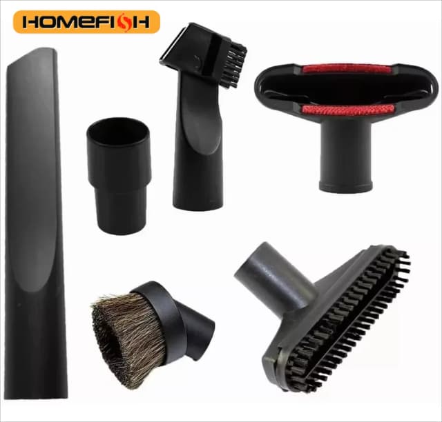 HOMEFISH 6個入り 掃除機用アタッチメント 11/4インチ 13/8インチ ノズルブラシ 隙間ツール アクセサリー 交換用 ホームクリーニング用