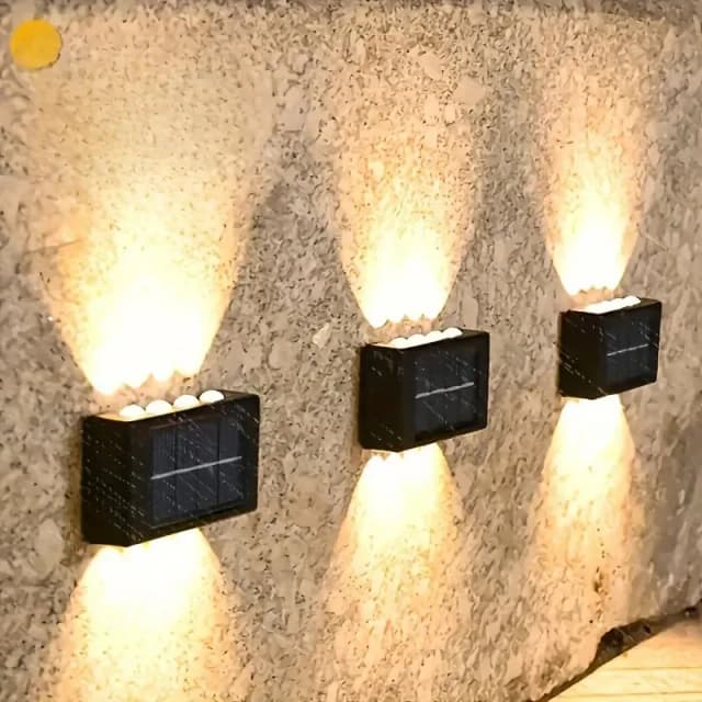1pc 6-10 LED ソーラー屋外壁装飾景観照明照明器具中庭ヴィラフェンステラスガーデンに適した