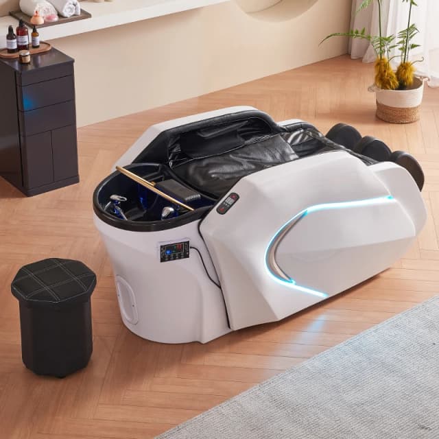 美容院の洗髪椅子,電気マッサージテーブル,スパ,シャンプーベッド,機器,家具