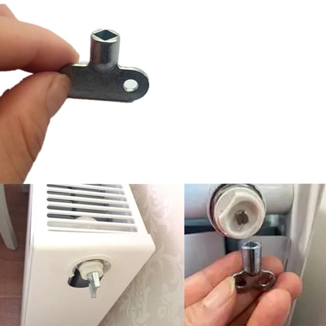 2pc ラジエーターバルブキー蛇口キーラジエーター水栓配管穴ブリード出血合金ヒーターレンチ通気用エアバルブ