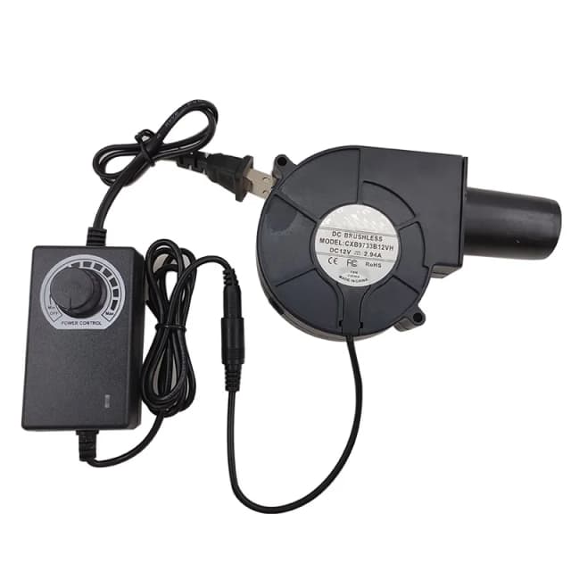 9733 ブロワー DC 12V 2.7a 高風量ターボファン 5500-5800 Rpm 中圧ファン電動工具部品米国/EU