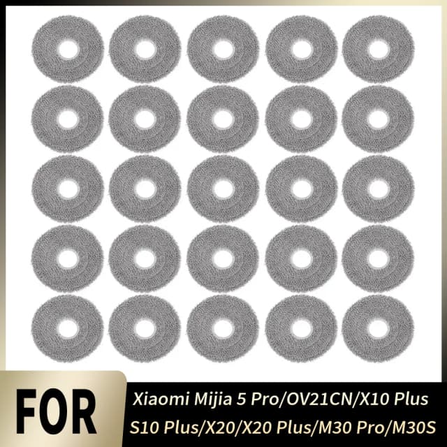 簡単装着、完璧にフィットするモップクロスキット、モップパッドパーツ Xiaomi Mijia 5 Pro OV21CN X10 Plus S10 Plus X20 X20 Plus M30 Pro M30S用