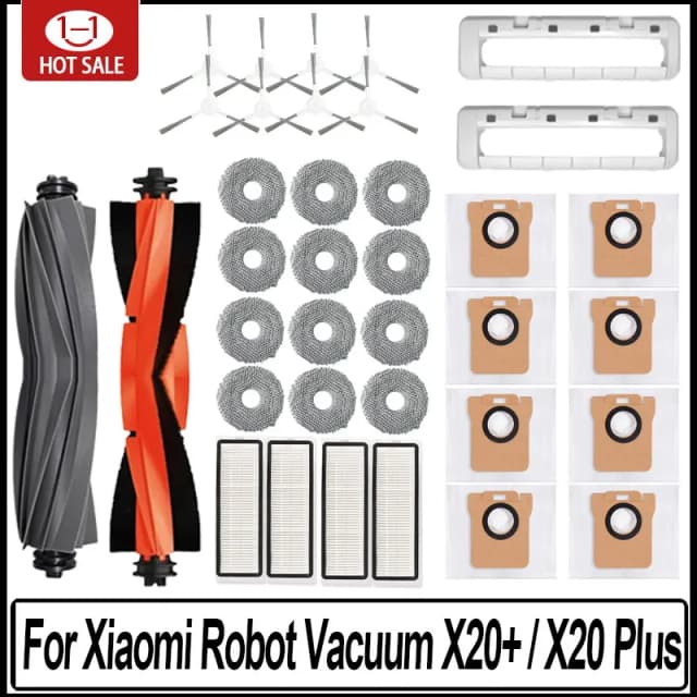 Xiaomi ロボット掃除機 X20 + / X20 プラスダストバッグモップ布アクセサリーメインサイドブラシ Hepa フィルター交換部品