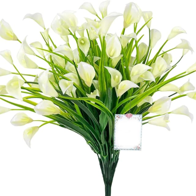 Künstliche Calla Lilie Bouquet 33cm gefälschte Blumen für Indoor Home Room Dekor Garten Hochzeit Decora Outdoor Vase Blumen arrangement