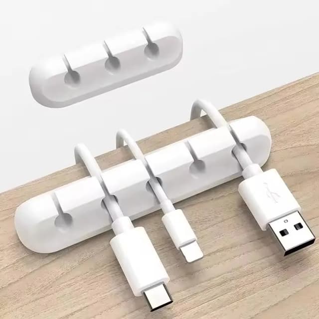 シリコーン USB ケーブルオーガナイザー USB 充電ケーブルワインダーデスクトップ整頓管理クリップケーブルホルダーマウスイヤホンアクセサリー