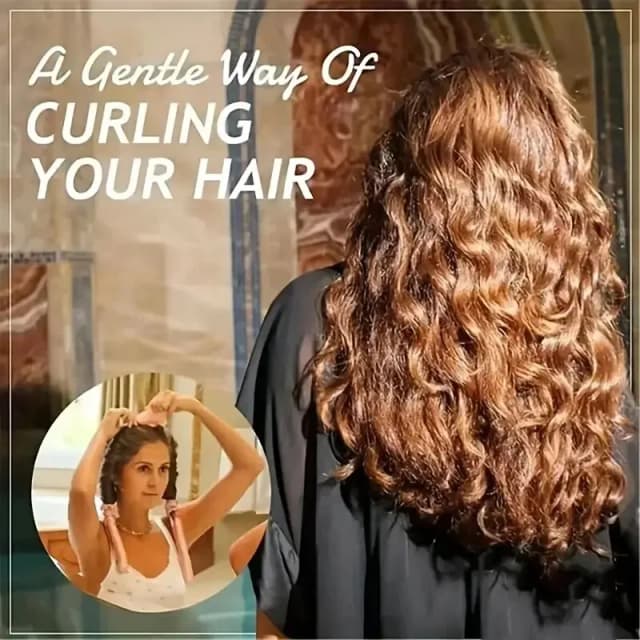 ヘットレスヘアカーリングスティック、ヘアピン付きヘッドバンドセット、レイジーカーラー、フォームスポンジ、熱なし、ヘアカーラー、163、4