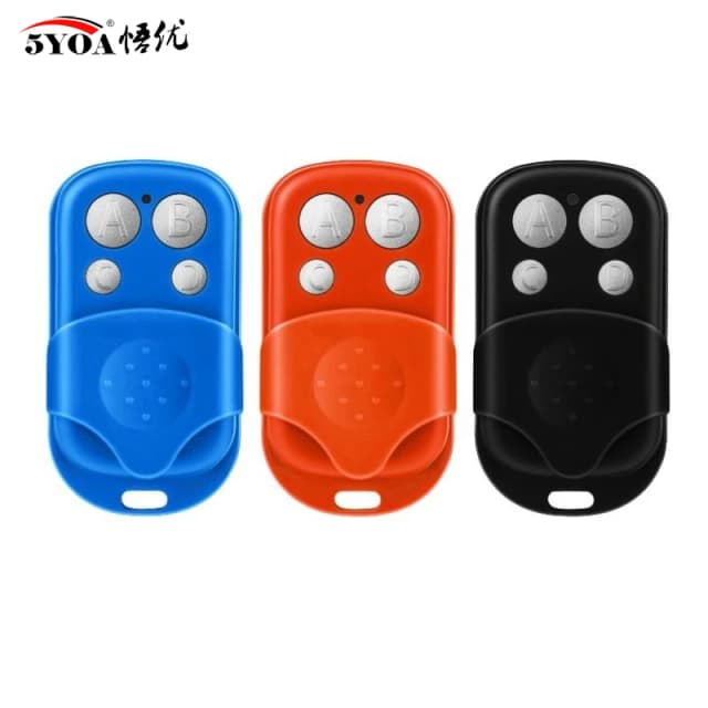 5YOA プッシュボタンリモコン送信機 ABCD ロックロック解除 4 ボタン 433MHz ユニバーサル 4 ボタンガレージドアオープナーリモート