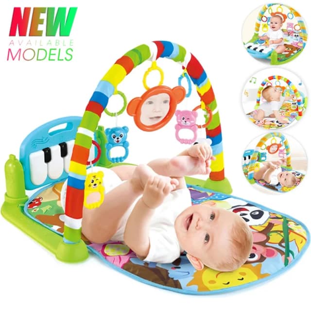 ベビー音楽活動ジムラグプレイマット新生児カーペットペダルピアノキーボード幼児フィットネスラックプレイマットクロールゲームパッドおもちゃギフト