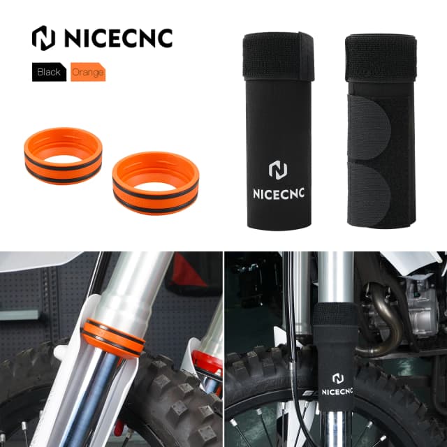 モトクロス KTM EXC 300 2004-2024 フロントフォークソックスガード & マッドスクレーパー EXCF 350 SX 125 SXF 450 XC XCF XCW XCWF ハスクバーナ シェルコ