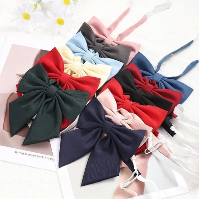 学生服シーズン レッド 無地 蝶ネクタイ レディース 制服 襟 蝶ネクタイ ガールズ 蝶ネクタイ JK シャツ ドレス ネックウェア ネクタイ