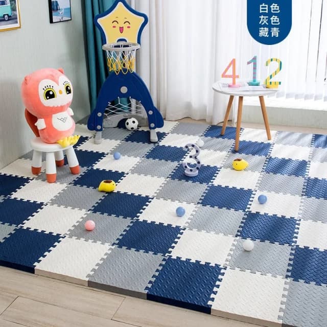 12 個泡ベビープレイマットパズルマット子供連動運動タイル敷物床タイルおもちゃカーペットソフトカーペット 30*30*1 センチメートル