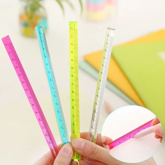 学生用アクリルトライアングル定規、透明スケール定規、クリエイティブステーショナリー、測定ツール、学用品、ギフト、15 cm、20cm、1個