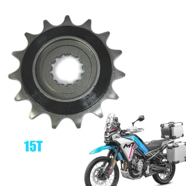静かで耐久性のあるオートバイのフロントスプロケットチェーン、cfmoto用フライホイールピニオン、450 mt、450 mt、15t