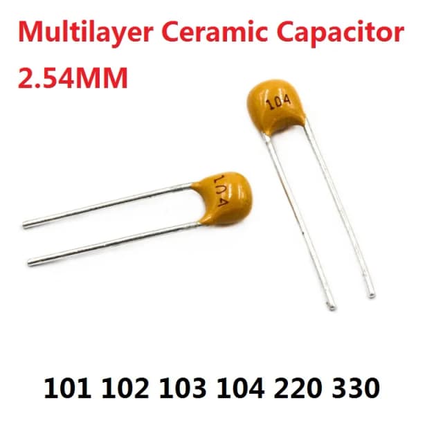 50PC モノリシックコンデンサ 101 102 103 104 105 220 330 50V 100PF 1NF 10NF 0.1UF 22/33P 100nf Momo /NF 22PF 33PF 2.54mm 積層