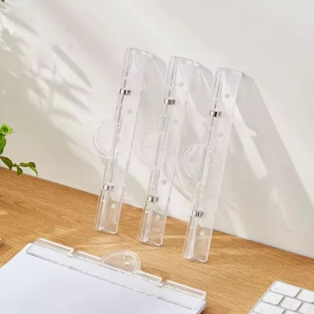 1PC 透明クリップ文具フォルダー紙フォルダー黒板ブッククリップ A4 ホワイトボード磁気クリップ