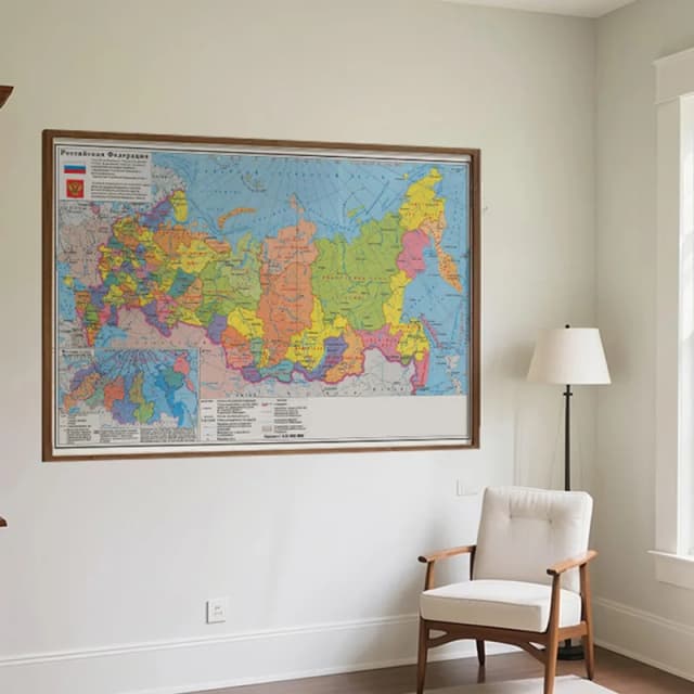 家の装飾、ロシア地図背景-ロシア地図-2014、壁掛けポスター、観光/教育ツール、装飾用吊り下げ絵画