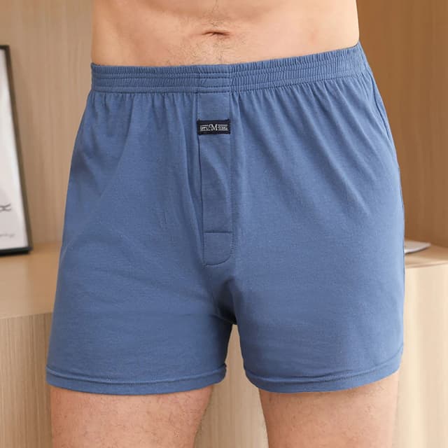綿 100% 男性パジャマショーツ夏固体弾性ウエストショートパンツカジュアル通気性 3D 股ボトムスパジャマスパースター hombre