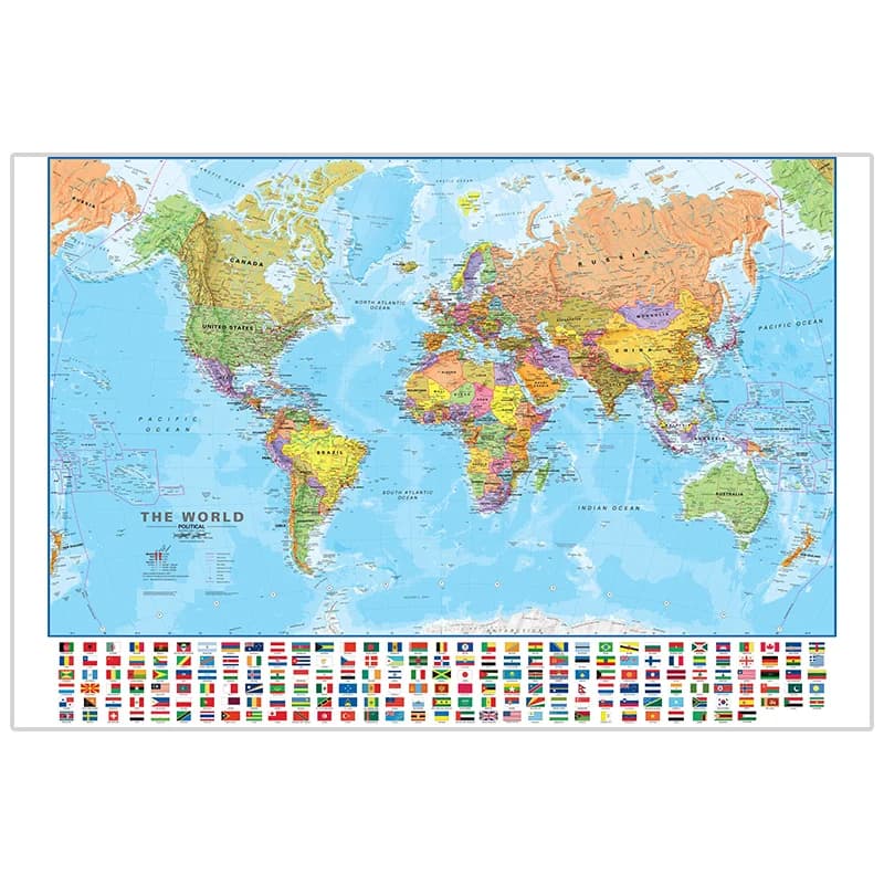 150 × 100 センチメートル古典的な世界地図英語不織布絵画壁アートポスター背景吊り装飾学校旅行用品