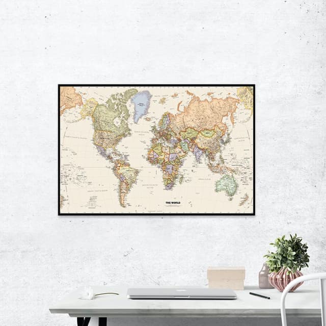 芸術的な壁のポスター,レトロなビニールの世界地図70x50cm,子供のポスター,リビングルームの家の装飾