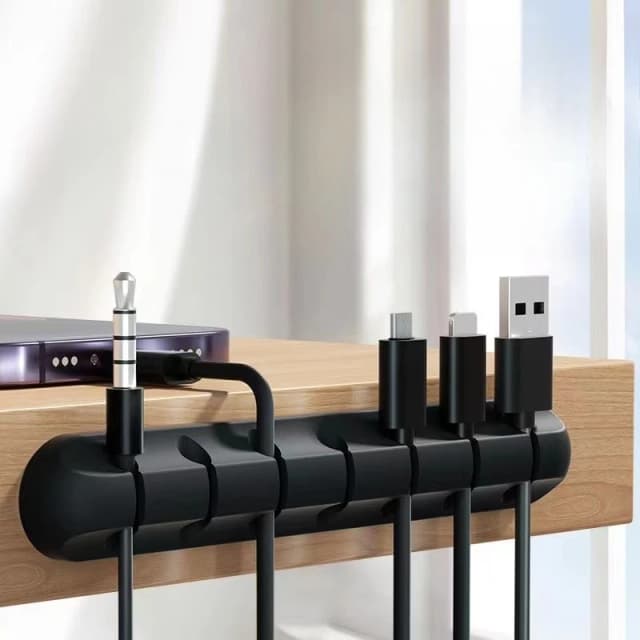 ワイヤーオーガナイザー 携帯電話充電ケーブル データケーブル ワイヤー配線収納 ケーブルオーガナイザー スナップクリップ