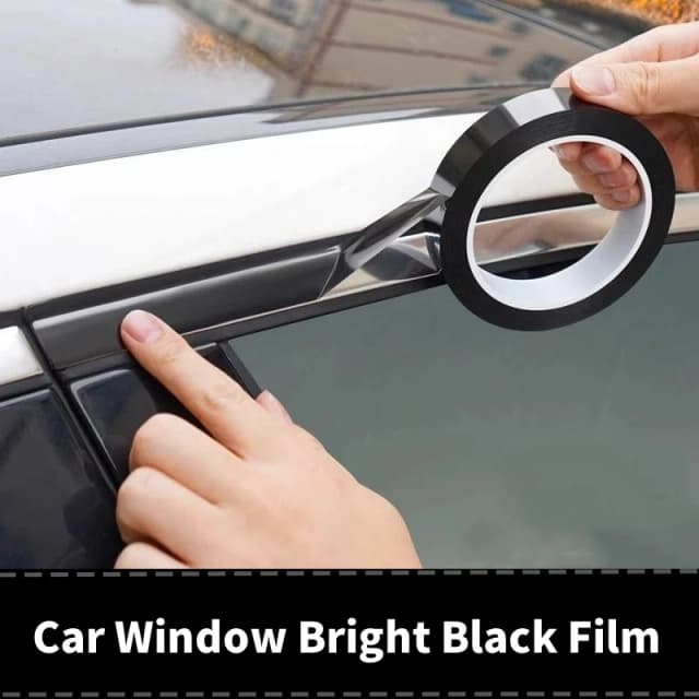 車のステッカー明るい黒自動窓エッジプロテクタートリム車体/ドアアンチスクラッチ保護ストリップクロームスタイリング装飾