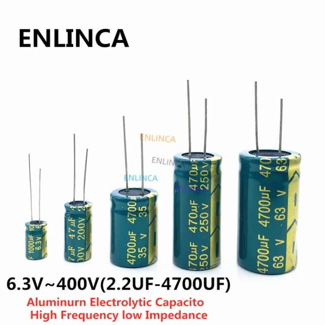 10V 16V 25V 35V 50V 400V 高周波低 ESR アルミコンデンサ 100UF 220UF 330UF 470UF 680UF 1000UF 1500UF 許容差 20%